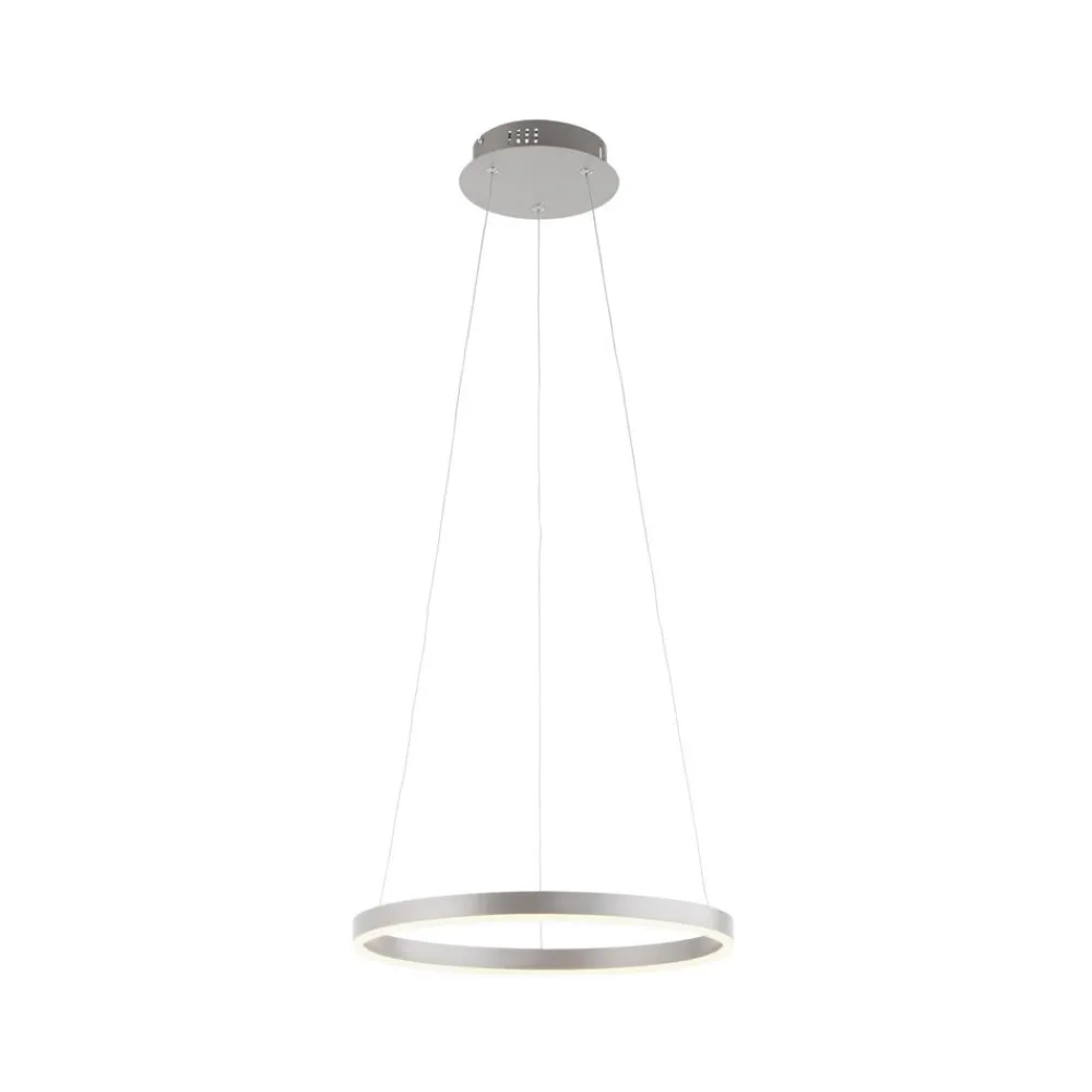JUST LIGHT. GmbH Pendellamper > LED-pendellampe Ritus, Ø 39,3 cm, aluminium