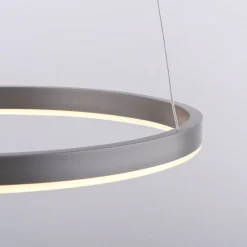 JUST LIGHT. GmbH Pendellamper > LED-pendellampe Ritus, Ø 39,3 cm, aluminium