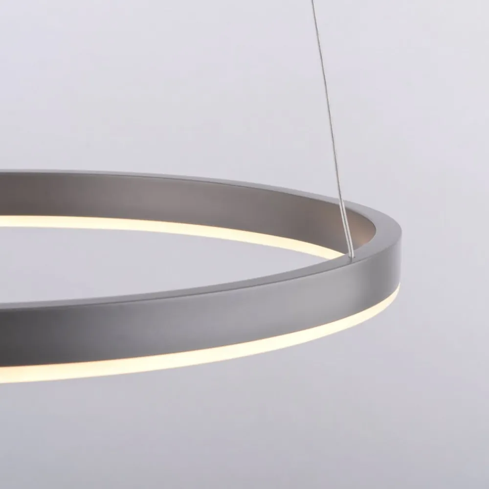 JUST LIGHT. GmbH Pendellamper > LED-pendellampe Ritus, Ø 39,3 cm, aluminium