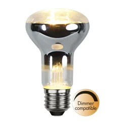 Dæmpbar Led-Pære|Filament Pære ^ STAR TRADING LED-pære Belysning, R63, E27, 4 W 2.700 K dæmpbar