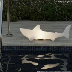 Dekorationsbelysning|Terrassebelysning ^ Goodnight Light LED-pære BOBB the shark lamp, flydende, RGBW