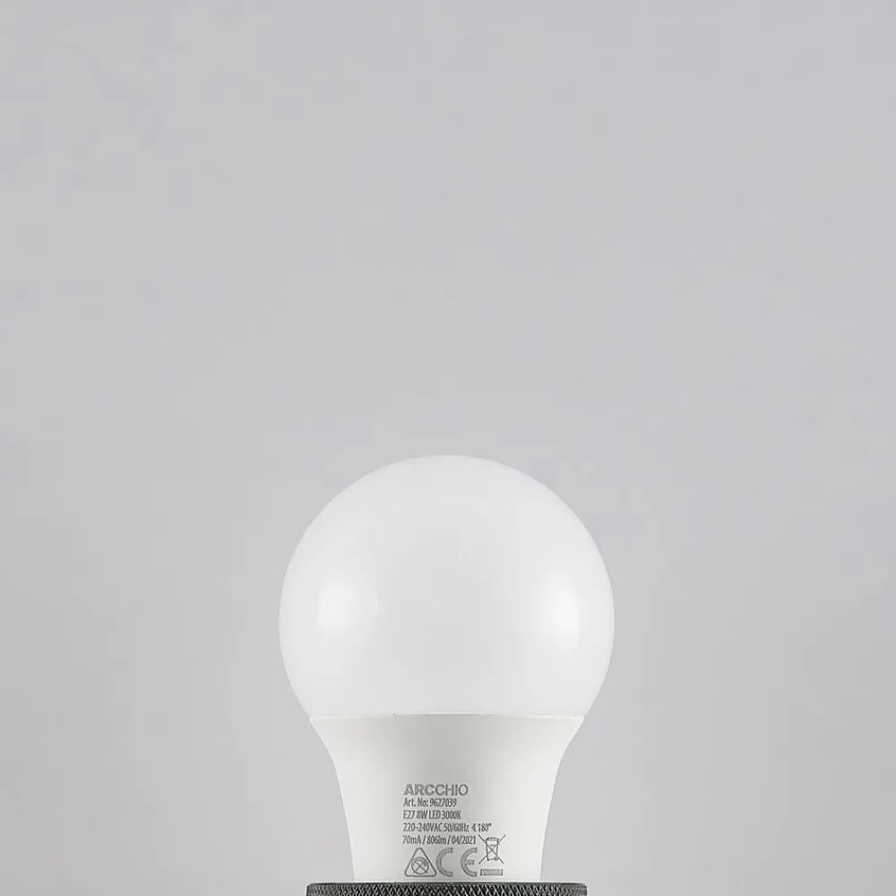 Arcchio Led Pærer > LED-pære E27 A60 8 W 3.000 K opal, sæt med 6 stk