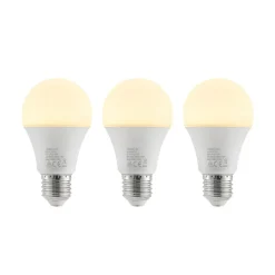 Led Pærer ^ Arcchio LED-pære E27 A60 9,5 W 3.000 K opal, sæt med 3 stk