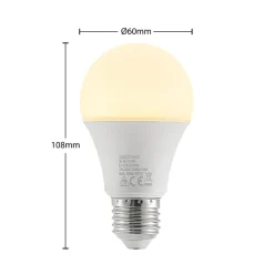 Led Pærer ^ Arcchio LED-pære E27 A60 9,5 W 3.000 K opal, sæt med 3 stk