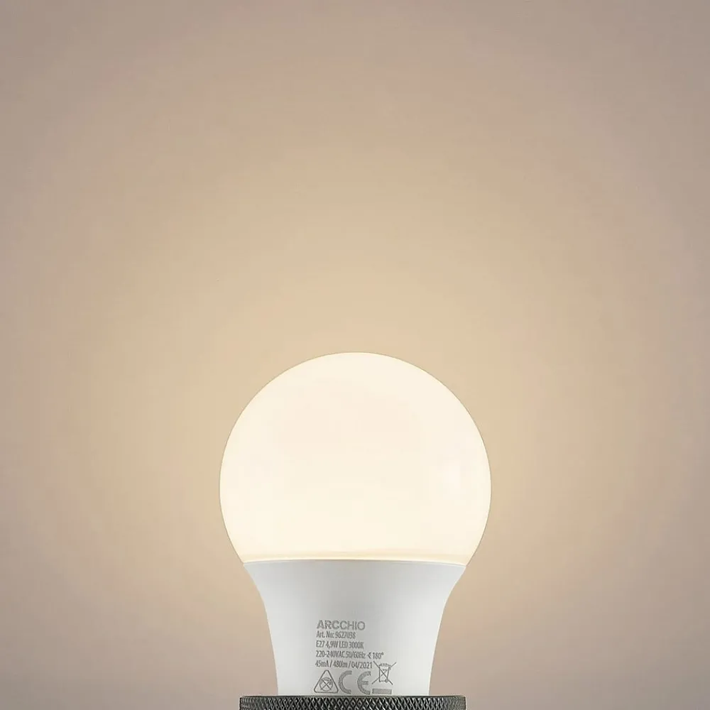 Arcchio Led Pærer > LED-pære E27 A60 4,9 W 3.000 K opal, sæt m. 3 stk