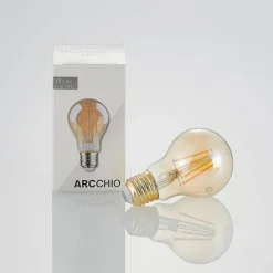 Arcchio Dæmpbar Led-Pære|Filament Pære > LED-pære E27 A60 6,5W 2.500K ravfarvet 3-trins dæmpbar
