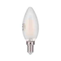 Dæmpbar Led-Pære ^ ORION LED-pære E14 C35, mat, 2W, 2.700 K, 180 lm, dæmpbar