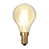 Led Pærer ^ STAR TRADING LED-pære E14 P45 filament 1,5W 2.100 K 120 lumen
