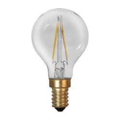 Led Pærer ^ STAR TRADING LED-pære E14 P45 filament 1,5W 2.100 K 120 lumen