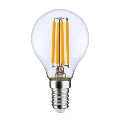 Arcchio Dæmpbar Led-Pære|Filament Pære > LED-pære E14 P45, 4W, klar, 2.700K, dæmpbar, sæt med 3 stk
