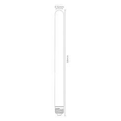 Lucide Dæmpbar Led-Pære|Filament Pære > LED-pære E27 rør T32 5W 2,200K, dæmpbar 30cm
