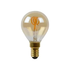 Dæmpbar Led-Pære|Led Pærer ^ Lucide LED-pære E14 3W dråbe rav 2.200K dæmpbar