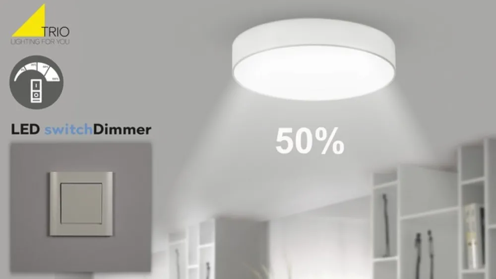 Trio Lighting Dæmpbar Led-Pære|Filament Pære > LED-pære E14 4W filamentpære, 2.700K Switch Dimmer