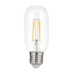 Dæmpbar Led-Pære|Led Pærer ^ ORION LED-pære E27 8 W filament T45 2.700 K. kan dæmpes