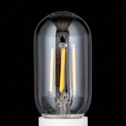 Dæmpbar Led-Pære|Led Pærer ^ ORION LED-pære E27 8 W filament T45 2.700 K. kan dæmpes