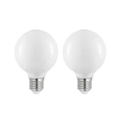 Arcchio Dæmpbar Led-Pære|Led Pærer > LED-pære E27 8W G80 2.700K dæmpbar, opal, sæt med 2 stk