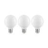 Dæmpbar Led-Pære ^ Arcchio LED-pære E27 8W G80 2.700K dæmpbar, opal, sæt med 3 stk