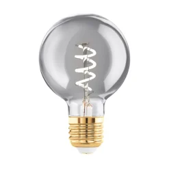 EGLO Dæmpbar Led-Pære|Filament Pære > LED-pære E27 4W G60 2.000K Filament røgfarvet dæmpbar