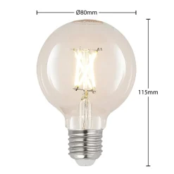 Arcchio Dæmpbar Led-Pære|Filament Pære > LED-pære E27 4W G80 2.700K glødetråd dæmpbar klar