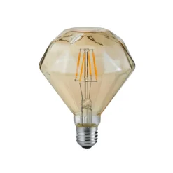 Trio Lighting Filament Pære|Led Pærer > LED-pære E27 4W 2.700K diamantfilament rav