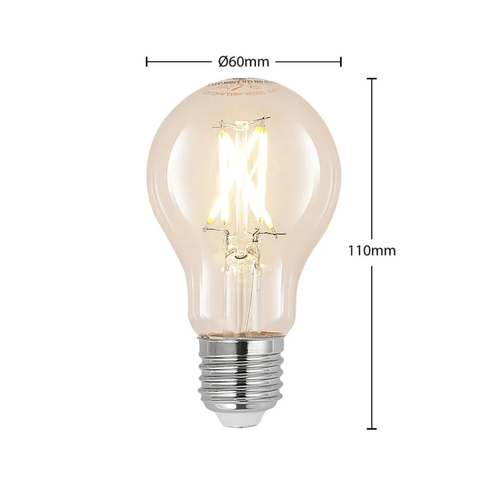 Arcchio Dæmpbar Led-Pære|Filament Pære > LED-pære E27 4W 2.700 K filament dæmpes klar 2 stk