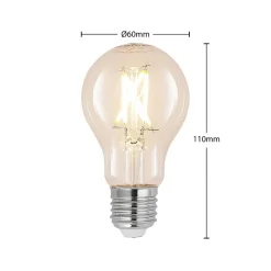 Dæmpbar Led-Pære|Filament Pære ^ Arcchio LED-pære E27 4W 2.700 K filament dæmpes klar 3 stk