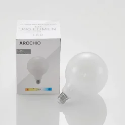 Arcchio Dæmpbar Led-Pære|Led Pærer > LED-pære E27 8W 2.700K G125 Globe, dæmpbar, opal