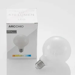 Dæmpbar Led-Pære ^ Arcchio LED-pære E27 4 W 2.700 K G95 globe dæmpes opal, 3