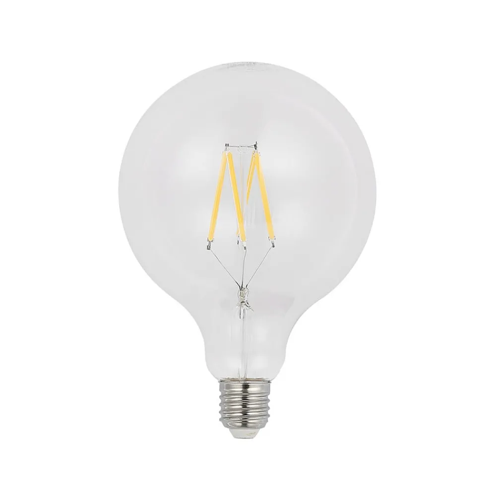 Arcchio Dæmpbar Led-Pære|Filament Pære > LED-pære E27 8W 2.700K G125 Globe, glødetråd, klar
