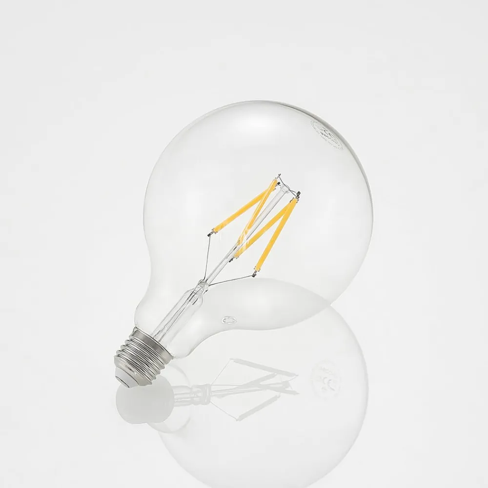 Arcchio Dæmpbar Led-Pære|Filament Pære > LED-pære E27 8W 2.700K G125 Globe, glødetråd, klar