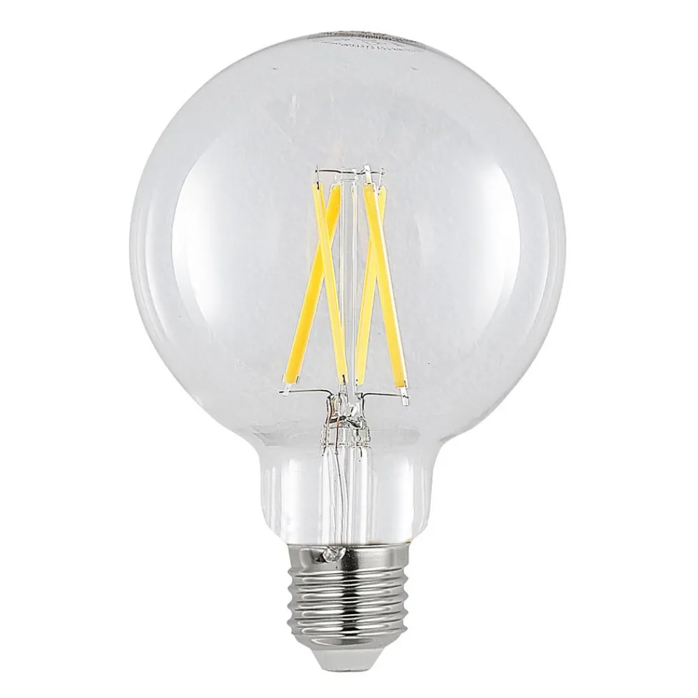Dæmpbar Led-Pære|Filament Pære ^ Arcchio LED-pære E27 8W 2.700K G95 Globe, glødetråd, klar