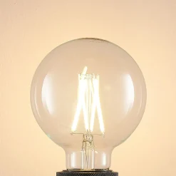 Dæmpbar Led-Pære|Filament Pære ^ Arcchio LED-pære E27 8W 2.700K G95 Globe, glødetråd, klar