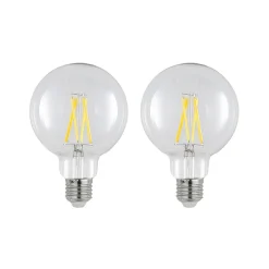 Arcchio Filament Pære|Led Pærer > LED-pære E27 8 W 2.700 K G95 globe klar 2 stk