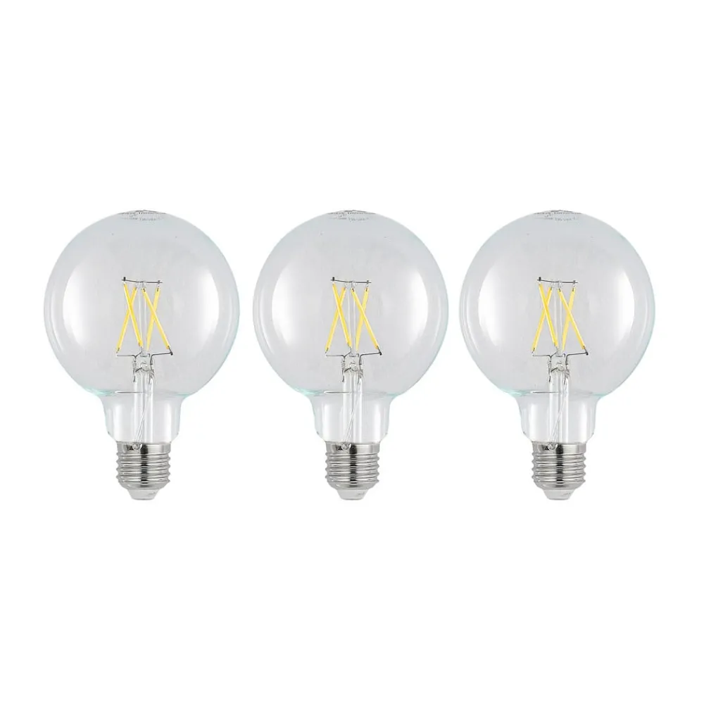 Arcchio Dæmpbar Led-Pære|Filament Pære > LED-pære E27 4 W 2.700 K G95 globe klar 3 stk