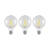 Dæmpbar Led-Pære|Filament Pære ^ Arcchio LED-pære E27 8 W 2.700 K G95 globe klar 3 stk