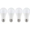 Müller-Licht Led Pærer > LED-pære E27 12W 2.700K opal i pakke med 4. stk.