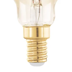 EGLO Dæmpbar Led-Pære|Filament Pære > LED-pære E14 4W P45 2,000K Filament rav dæmpbar
