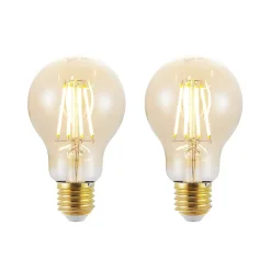 Arcchio Dæmpbar Led-Pære|Filament Pære > LED-pære E27 6,5 W 825 rav 3-trins-dæmper, 2 stk