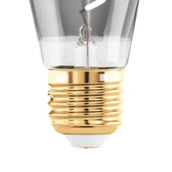 EGLO Dæmpbar Led-Pære|Filament Pære > LED-pære E27 4W ST48 2.000K Filament røgfarvet dæmpbar