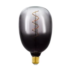 Dæmpbar Led-Pære|Filament Pære ^ EGLO LED-pære E27 4W T120 1.800K Filament røgfarvet dæmpbar
