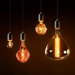 Dæmpbar Led-Pære|Filament Pære ^ Sigor LED-pære Giant Drop E27 4W 918 dim kobber-metal.