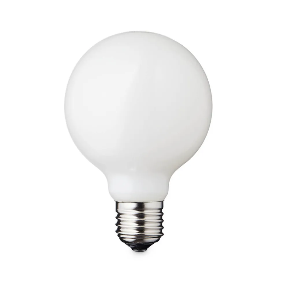 DESIGN BY US Dæmpbar Led-Pære > LED-pære Globe, E27, Ø 8 cm, mat, 5 W, 2.200 K