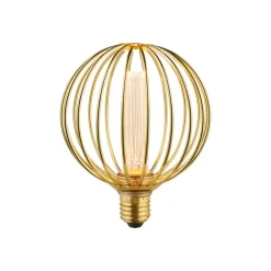 Searchlight Dæmpbar Led-Pære|Filament Pære > LED-pære Globe, guld, E27, 3,5 W, 1.800 K, dæmpbar