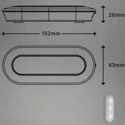 Briloner Underskabsbelysning > LED Push Light Row, batteridrift, 6.500 K, 15 cm