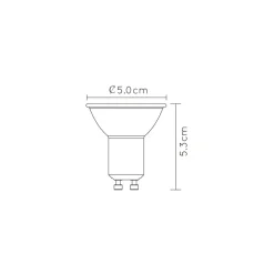 Lucide Dæmpbar Led-Pære > LED-reflektor GU10 5W dim to warm, hvid