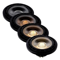 Lucide Dæmpbar Led-Pære > LED-reflektor GU10 12 W 3.000 K, dim to warm, sort