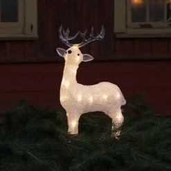 Konstsmide Christmas Julefigurer Udendørs|Julelys Udendørs > LED-rensdyrfigur udendørs IP44 klar 2.500K