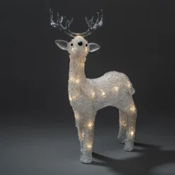 Konstsmide Christmas Julefigurer Udendørs|Julelys Udendørs > LED-rensdyrfigur udendørs IP44 klar 2.500K