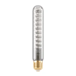 EGLO Filament Pære|Led Pærer > LED-rørpære E27 4W T30 1.700K Filament røgfarvet