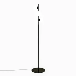 Gulvlamper ^ LEDS-C4 LED-gulvlampe Perlina, højde 170 cm, sort, stål